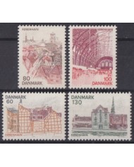 F-EX63280 DANMARK DENMANRK MNH 1976 ARCHITECTURE RAILROAD STATION RAILWAYS TRAIN.