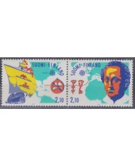 F-EX64223 FINLAD SOUMI MNH 1992 DISCOVERY COLON COLUMBUS SHIP BARCOS MAP.