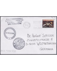 F-EX64184 NEW ZEALAND 2003 ITALIA ANTARCTIC STATION TERRANOVA PENGUIN POST.