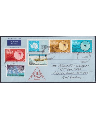 F-EX64183 BRITISH ANTARCTIC 2003 ANTARCTIC STATION AEROGRAMME.