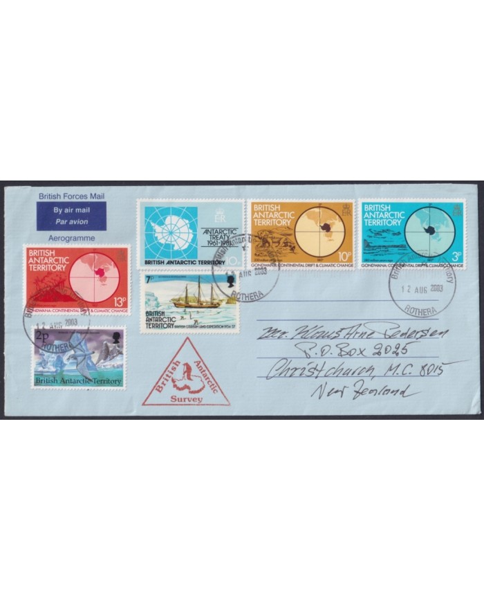 F-EX64183 BRITISH ANTARCTIC 2003 ANTARCTIC STATION AEROGRAMME.