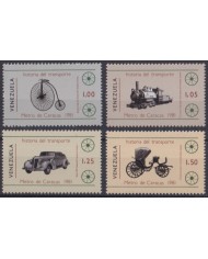 F-EX64052 VENEZUELA MNH 1981 SUBWAY CYCLE AUTO RAILROAD FERROCARRIL CHEMIS DE FER.