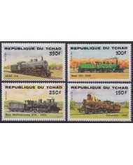 F-EX63583 CHAD MNH 1974 UPU SHIP AIRPLANE RAILWAY TRAIN SHIP SATELLITE CANOES.