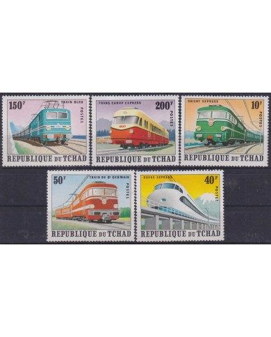 F-EX63584 CHAD MNH 1972 CHEMIS DE FER RAILWAY TRAIN LOCOMOTIVE FERROCARRIL.