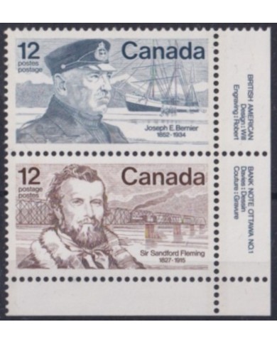 F-EX63321 CANADA MNH 1977 BERRIER – FLEMING SHIP RAILWAY TRAIN LOCOMOTIVE FERROCARRIL.