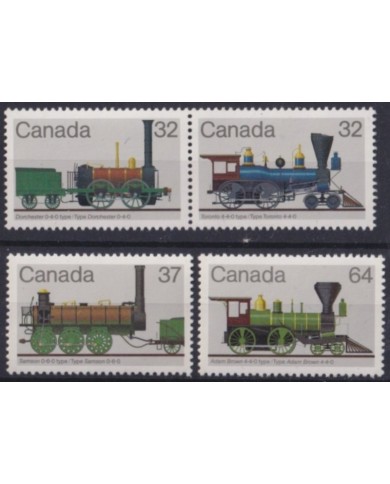 F-EX63320 CANADA MNH 1984 CHEMIS DE FER RAILWAY TRAIN LOCOMOTIVE FERROCARRIL.