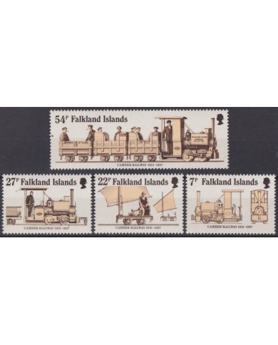 F-EX63352 FALKLAND IS MNH 1985 CHEMIS DE FER RAILWAY TRAIN LOCOMOTIVE FERROCARRIL.
