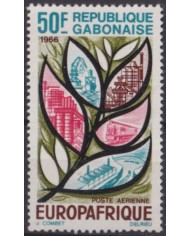 F-EX63356 GABON MNH 1966 EUROAFRIQUE INDUSTRY RAILWAY TRAIN LOCOMOTIVE FERROCARRIL.
