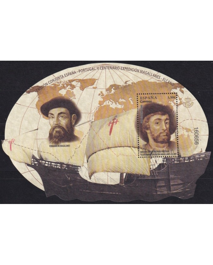 F-EX63943 ESPAÑA SPAIN MNH 2019 JOINT ISSUE POSTUGAL DISCOVERY MAGALLANES EL CANO.