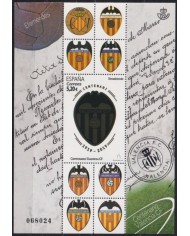 F-EX63780 ESPAÑA SPAIN MNH 2019 SPECIAL FORMAT VALENTIA SOCCER CLUB FOOTBALL.