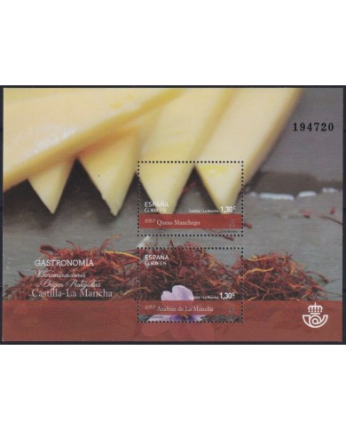 F-EX63910 ESPAÑA SPAIN MNH 2016 CHEESE OF LA MANCHA FOOD QUESOS GASTRONOMIA.