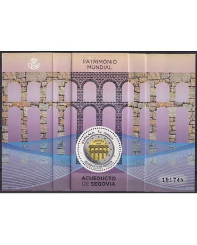 F-EX63774 ESPAÑA SPAIN MNH 2016 SEGOVIA ROMAN AQUEDUCT SPECIAL PRINTING ARCHITECTURE.