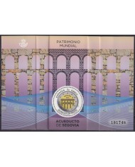 F-EX63774 ESPAÑA SPAIN MNH 2016 SEGOVIA ROMAN AQUEDUCT SPECIAL PRINTING ARCHITECTURE.