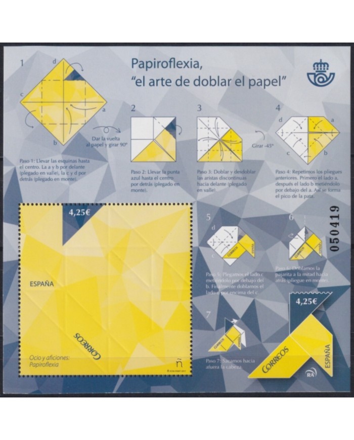 F-EX63776 ESPAÑA SPAIN MNH 2017 PAPIROFLEXIA OCIO.