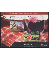F-EX63929 ESPAÑA SPAIN MNH 2018 GASTRONOMY FOOD WINE OF RIVERA DEL DUERO & JAMON.