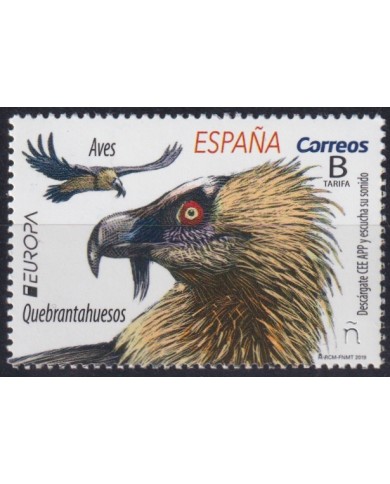 F-EX63924 ESPAÑA SPAIN MNH 2019 TARIFA B QUEBRANTAHUESOS BIRD OISEUX VÖGEL AVES