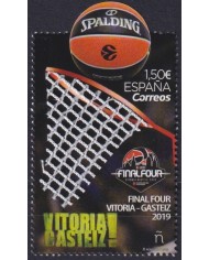 F-EX63927 ESPAÑA SPAIN MNH 2019 VITORIA FINAL TOUR BASKETBALL TEXTURE.