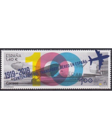 F-EX63931 ESPAÑA SPAIN MNH 2019 CENTENARIAL OF AIR SERVICE AVION AIRPLANE.