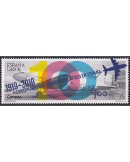 F-EX63931 ESPAÑA SPAIN MNH 2019 CENTENARIAL OF AIR SERVICE AVION AIRPLANE.