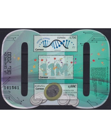 F-EX63937 ESPAÑA SPAIN MNH 2019 MILLENIUM DECADE 11M ADN EURO.
