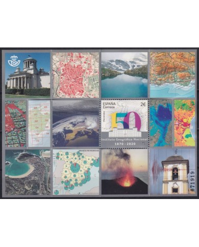 F-EX63942 ESPAÑA SPAIN MNH 2020 150º ANNIV NATIONAL GEOGRAPHIC INSTITUTE.