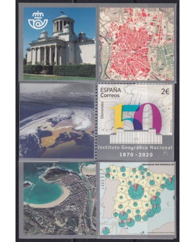 F-EX63942 ESPAÑA SPAIN MNH 2020 150º ANNIV NATIONAL GEOGRAPHIC INSTITUTE.