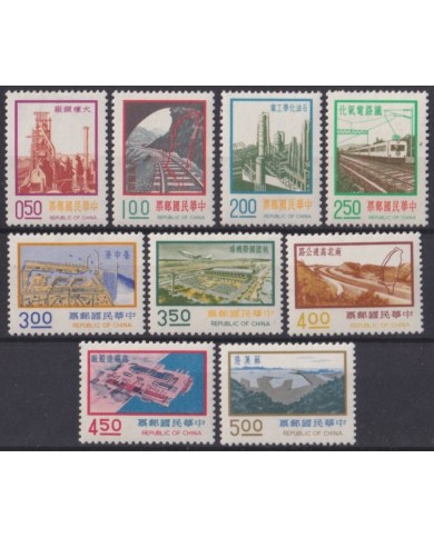 F-EX63801 CHINA TAIPEI TAIWAN MNH 1974 CONSTRUCTION CHEMIS DE FER RAILWAY TRAIN LOCOMOTIVE FERROCARRIL.