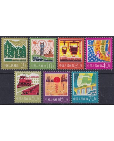 F-EX63809 CHINA MNH 1977 INDUSTRY CHEMIS DE FER RAILWAY TRAIN LOCOMOTIVE FERROCARRIL.