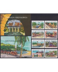 F-EX62865 GRENADA & GRENADINES MNH 1984 CHEMIS DE FER RAILWAY TRAIN LOCOMOTIVE FERROCARRIL.