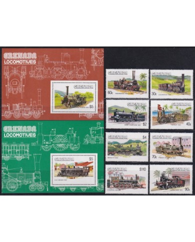 F-EX62863 GRENADA & GRENADINES MNH 1984 CHEMIS DE FER RAILWAY TRAIN LOCOMOTIVE FERROCARRIL.