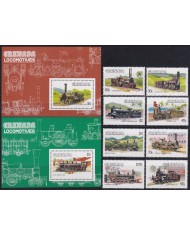F-EX62863 GRENADA & GRENADINES MNH 1984 CHEMIS DE FER RAILWAY TRAIN LOCOMOTIVE FERROCARRIL.