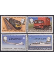 F-EX63362 GRENADA & GRENADINES MNH 1980 ROWLAND HILL AVION RAILWAY TRAIN LOCOMOTIVE FERROCARRIL.