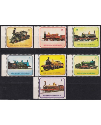 F-EX63367 GUINEA EQUATORIAL MNH 1978 RAILROAD RAILWAYS TRAIN LOCOMOTIVE.