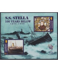 F-EX63947 ENGLAND ALDERNEY IS MNH 1993 WWF SEA MARINE WILDLIFE FISH PECES LOBSTER.