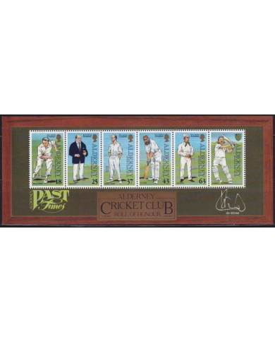 F-EX63795 ALDERNEY ENGLAND UK MNH 1997 SHEET CRICKET CLUB.