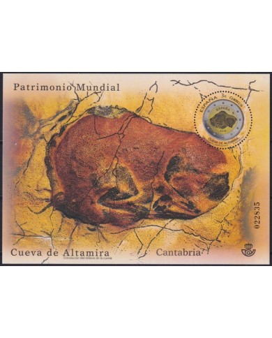F-EX63799 ESPAÑA SPAIN MNH 2015 ALTAMIRA CAVERN PALEOLITICS PAINTING BISONTE.