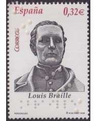 F-EX64232 ESPAÑA SPAIN MNH 2009 LOUIS BRAILE LECTURA INVIDENTES CIEGOS.