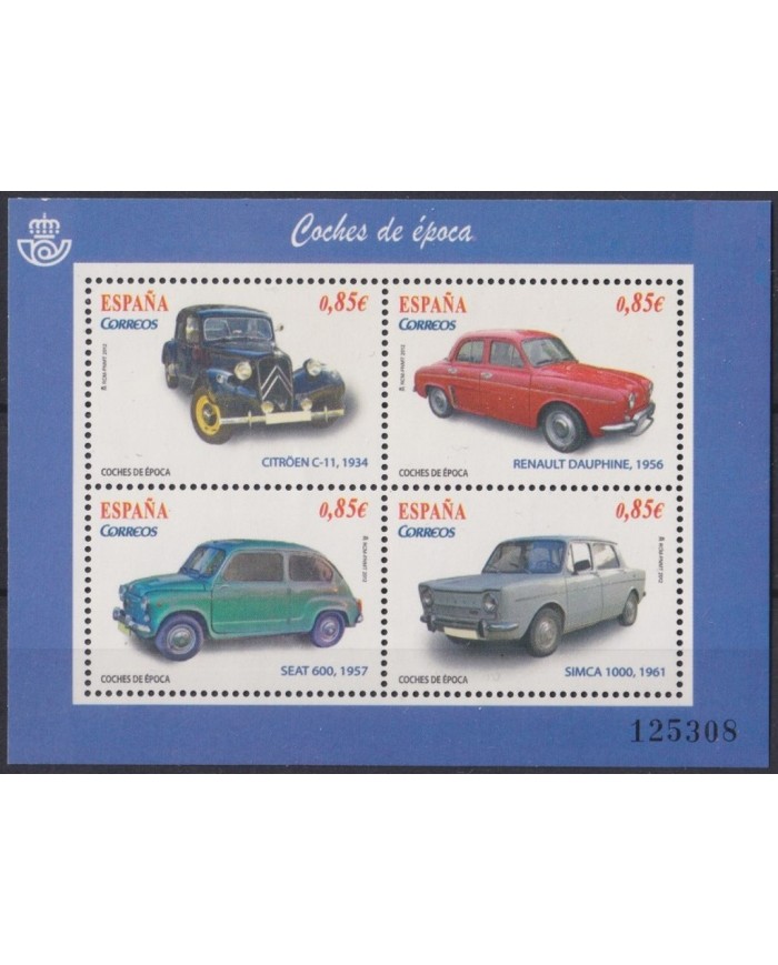 F-EX64242 ESPAÑA SPAIN MNH 2011 AUTO OLD CARS SEAT 600 RENAULT CITROEN SIMCA.