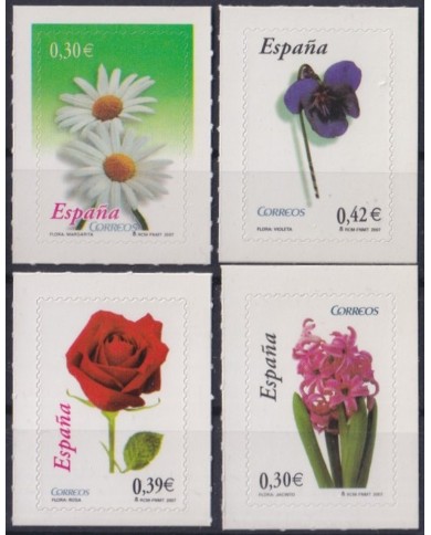 F-EX64247 ESPAÑA SPAIN MNH 2007 ADHESIVES FLOWER FLORES.