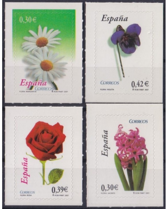F-EX64247 ESPAÑA SPAIN MNH 2007 ADHESIVES FLOWER FLORES.