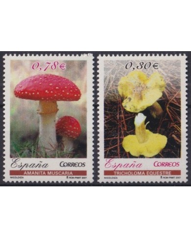 F-EX64249 ESPAÑA SPAIN MNH 2007 SETAS MUSHROOMS MICOLOGY.