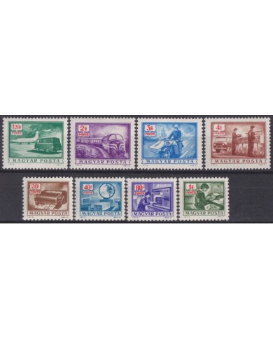 F-EX63268 HUNGARY MNH 1973 POSTAGE DUE RAILROAD BUS CYCLE AUTO TRAIN LOCOMOTIVE.