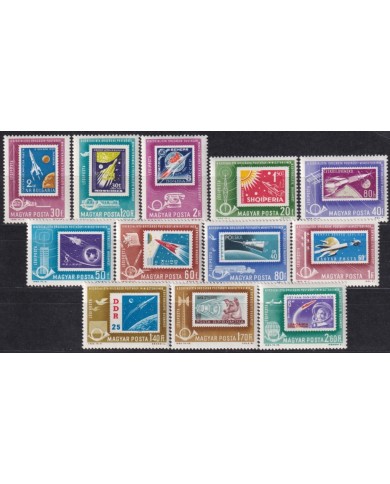 F-EX62766 HUNGARY MNH 1963 CONMMUNICATION CONFERENCE SPACE EXPLORATION.