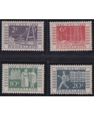 F-EX63522 NEDERLAND NETHERLAND MH 1952 CENTENARY POSTAL STAMP SERVICE.