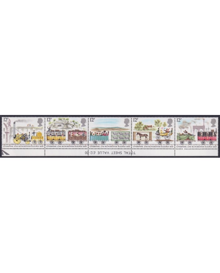 F-EX63262 ENGLAND UK MNH 1980 RAILROAD TRAIN RAILWAYS LOCOMOTIVE FERROCARRIL.