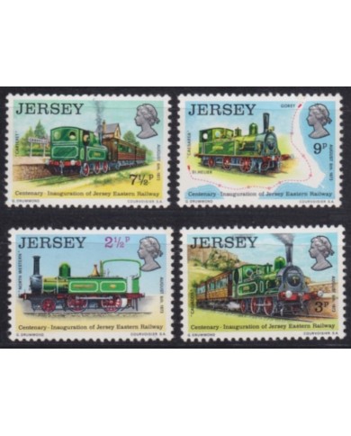 F-EX63279 ENGLAND JERSEY UK MNH 1973 RAILROAD TRAIN RAILWAYS LOCOMOTIVE FERROCARRIL.
