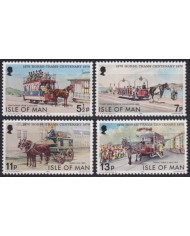 F-EX63277 ENGLAND MAN IS UK MNH 1976 RAILROAD TRAIN RAILWAYS LOCOMOTIVE FERROCARRIL.