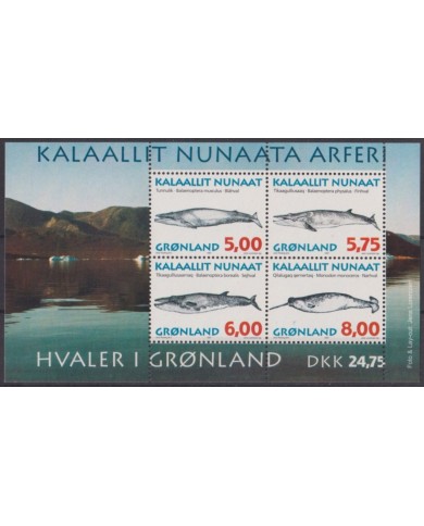 F-EX61844 GREENLAND GRONLAND MNH 1997 MARINE WILDLIFE FISH WHALE.