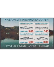 F-EX61844 GREENLAND GRONLAND MNH 1997 MARINE WILDLIFE FISH WHALE.