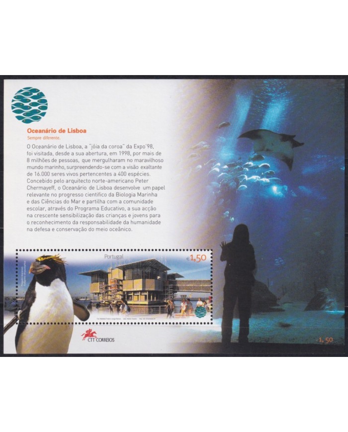 F-EX59885 PORTUGAL MNH 2004 OCEANIC MARINE WILDLIFE PINGUIN FISH.